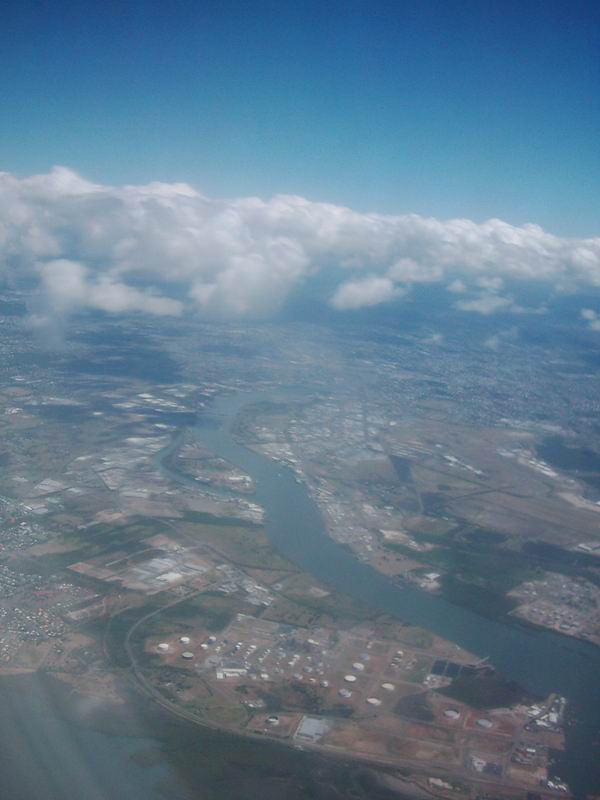 Takto vypada Brisbane ze vzduchu.