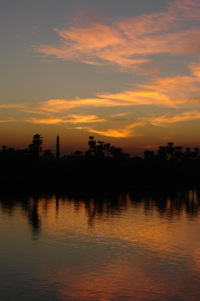 Egypt Nil sunset.