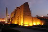 Navsteva chramu v Luxoru.