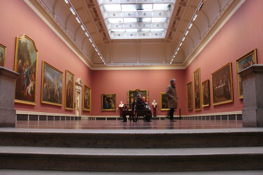 National Gallery of Ireland - uvnitr bylo mozne fotit a vstupne bylo zdarma, takze jsem si to i v casove tisni rychle probehnul.