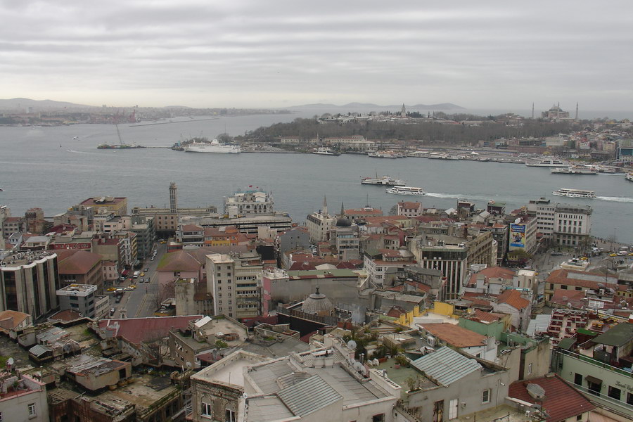 Istanbul old city view from Galata Tower