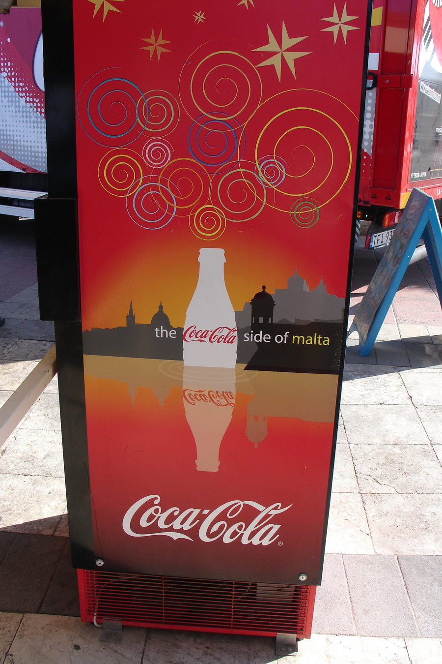 the CocaCola side of malta