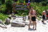 Adelka a Dino na Maya Bay, misto, kde se tocil film Plaz (The Beach)