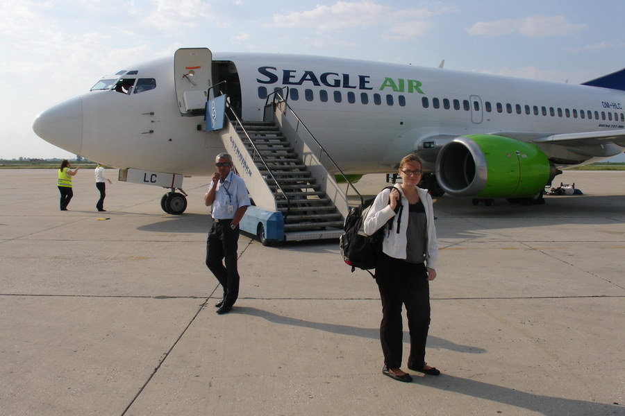 SeagleAir nas presunul na letiste Kavala v Recku.