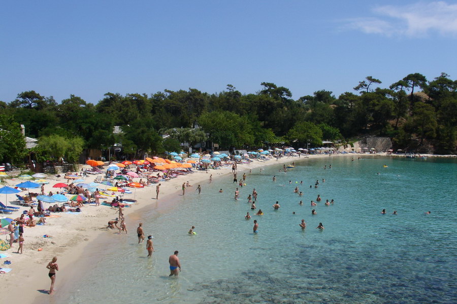 Alyki beach, Thassos Greece.